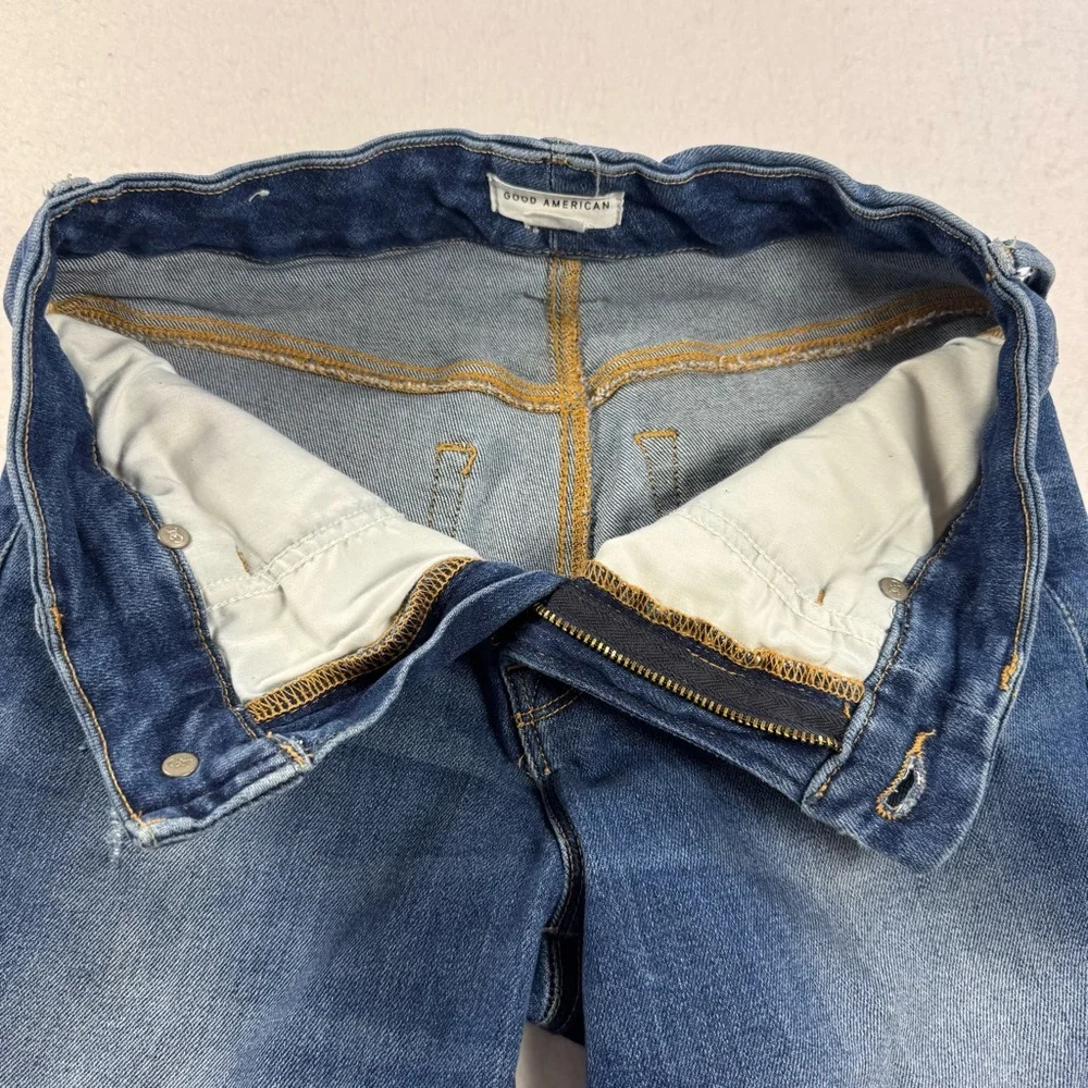 Good American Women’s 4 Good Legs Straight Jeans Indigo271 - Picture 7 of 16